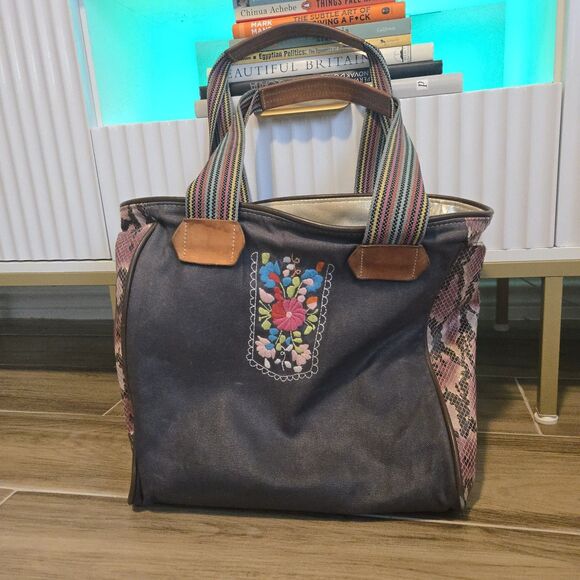 Consuela Aurora Tote Canvas/Leather Large - Picture 1 of 16